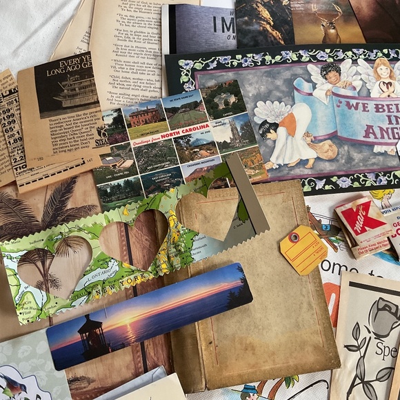Huge Vintage Ephemera Paper Pack - 75+ Junk Journal, Fodder, Collage Crafting - Picture 12 of 14